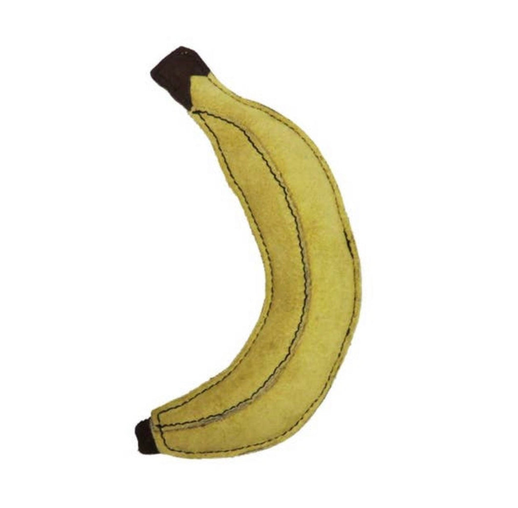 Eco-Friendly Banana, Natural Vegan Leather Dog Toy Chew